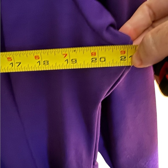 Linea Ponte by Louis Dell’Olio Purple Long Sleeve Dress – Size Large - Picture 7 of 7